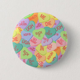 Candy Hearts Pattern - SFW Button