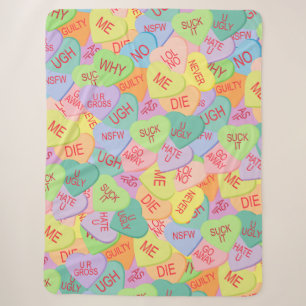Candy Hearts Pattern - SFW Sherpadecke