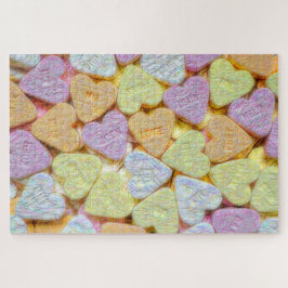 Candy Hearts Pink Yellow Orange Valentines