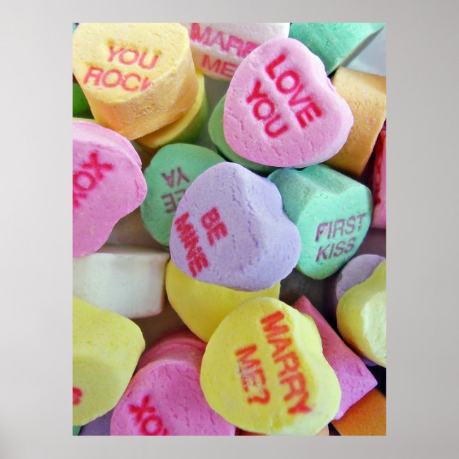Candy Hearts Poster (Vorne)