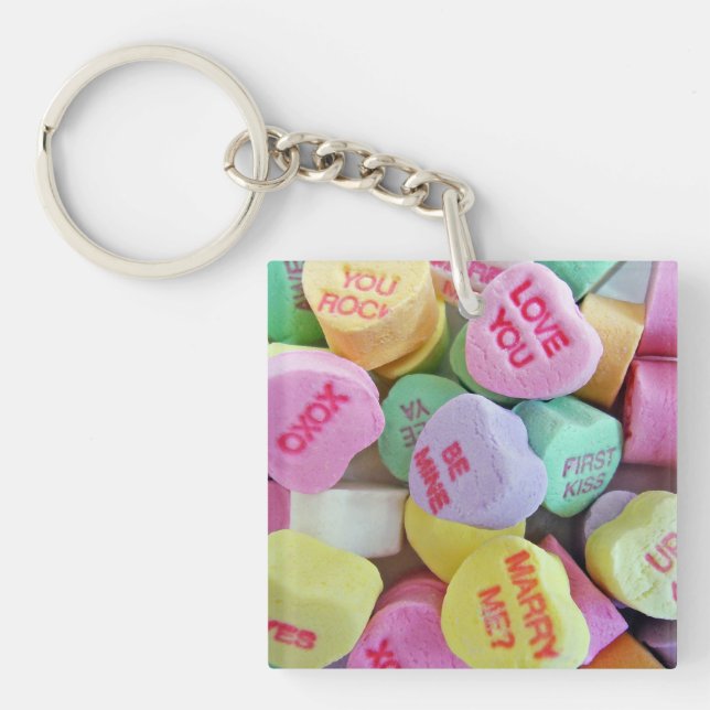 Candy Hearts Schlüsselanhänger (Vorderseite)