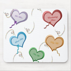 Candy Hearts Valentine Mousepad
