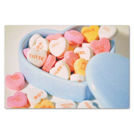 Candy Hearts Valentine Seidenpapier
