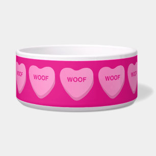 Candy Hearts Woof Napf