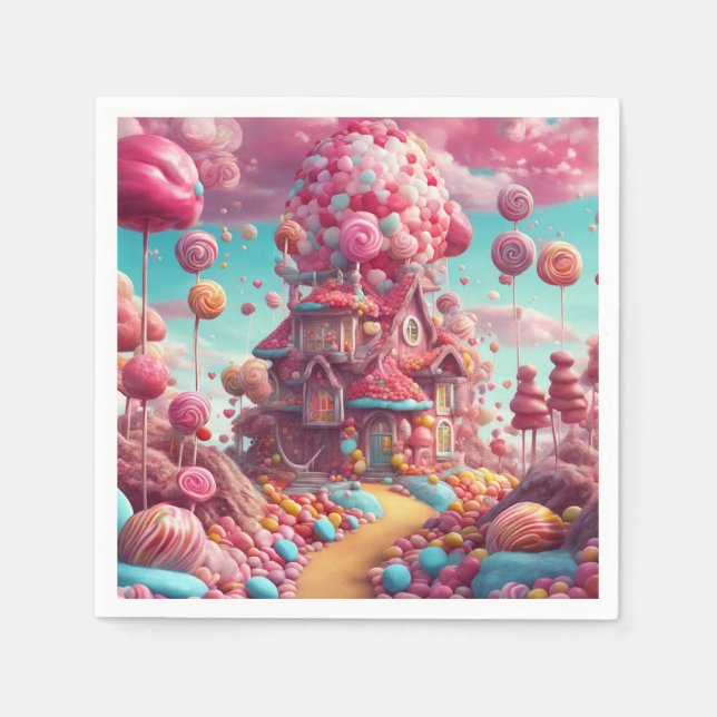 Candy House Serviette (Vorderseite)