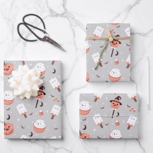 CANDY ICE CREAM GESCHENKPAPIER SET (Vorderseite)