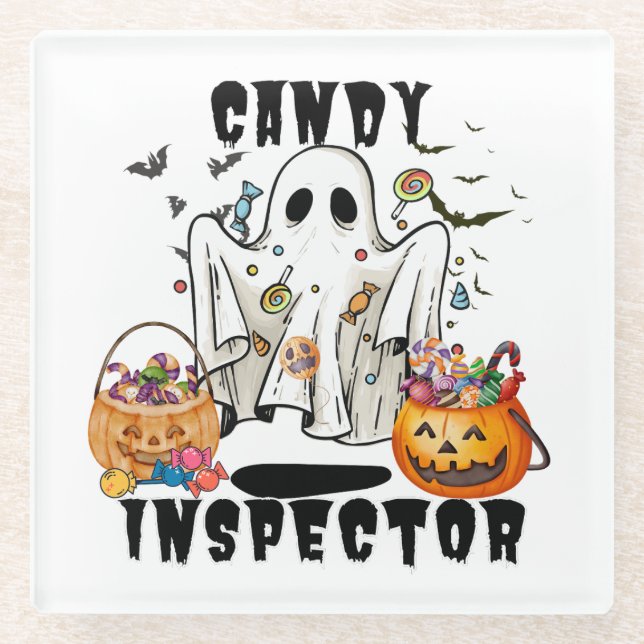 Candy Inspector Glasuntersetzer (Vorderseite)