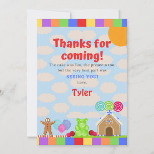 Candy Land Carte de remerciements