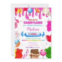 Candy Land Einladung