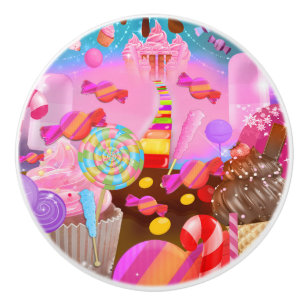 Candy Land Fantasy Cupcakes & Sweet Candy Thema Keramikknauf