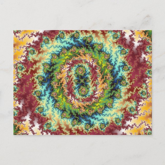 Candy Land - Fraktal Postkarte (Vorderseite)