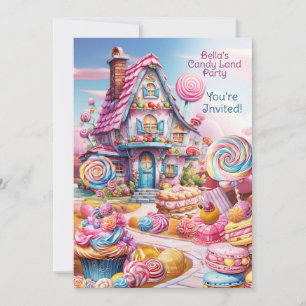 Candy Land Invitation Anniversaire Whimsical