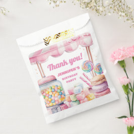 Candy Land Retro Rosa Süßigkeiten Girl Birthday Geschenktütchen