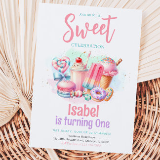 Candy Land Sweet Birthday Einladung