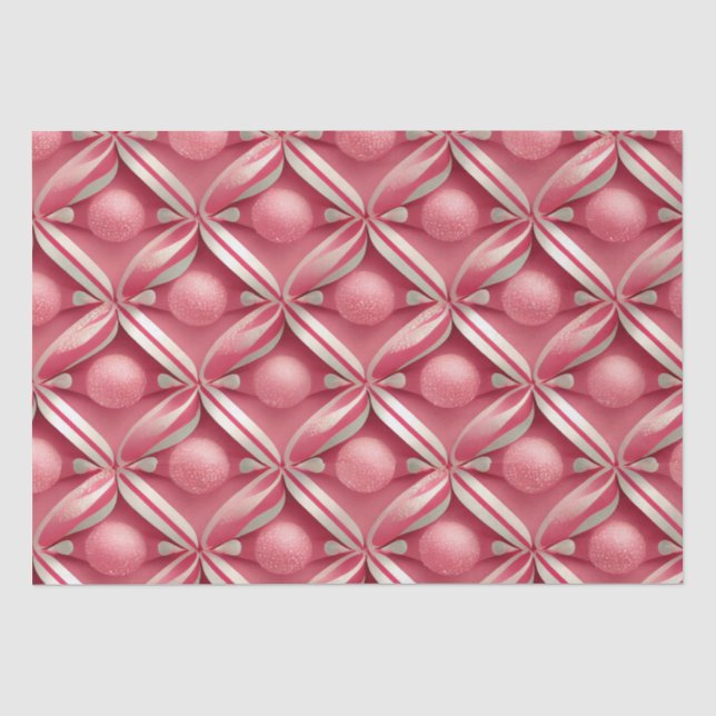 Candy Lane Collection, rosa Gummibälle und Bonbons Seidenpapier (Vorderseite)