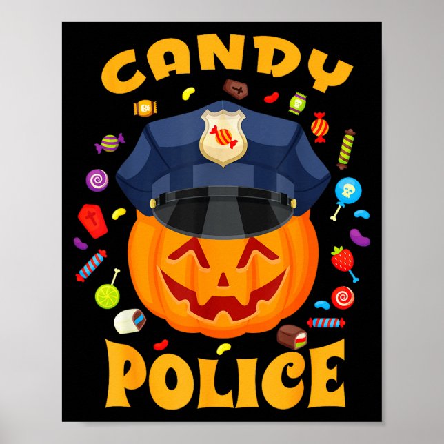 Candy Lice Halloween Party Costume Security Funny  Poster (Vorne)