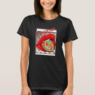 Candy Lips Lollipop Men Women Hip Hop Idee T-Shirt