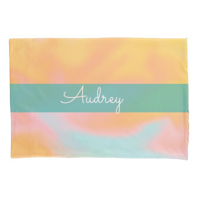 Candy Liquid Pattern Name Pillow Case Kissenbezug (Vorderseite)
