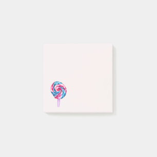 Candy Lollipop Wasserfarbe Süßes Kunst Post-it Klebezettel