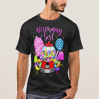 Candy Machine Birthday Girl Sweet Candyland Matchi T-Shirt