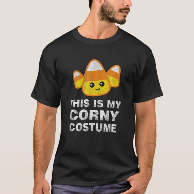 Candy Mais Halloween Lazy Kostüme Männer Frauen Ki T-Shirt (Vorderseite)