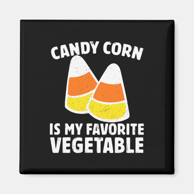 Candy Mais ist mein Lieblings-Gemüse T-Shirt Retro Magnet (Vorne)