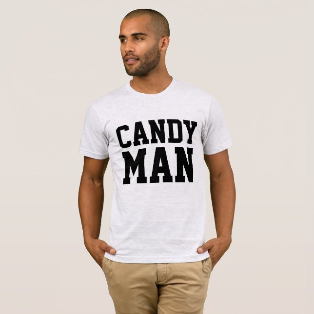 CANDY MAN, Funny Men's T - Shirt (Vorne ganz)