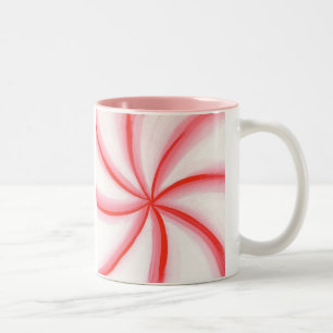 Candy Mint Swirl Rosa Tasse