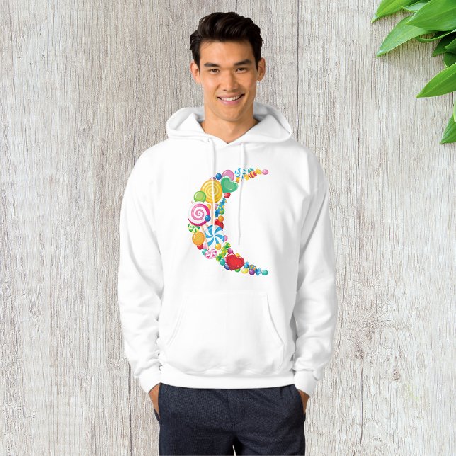 Candy Moon Mens Hoodie (Von Creator hochgeladen)