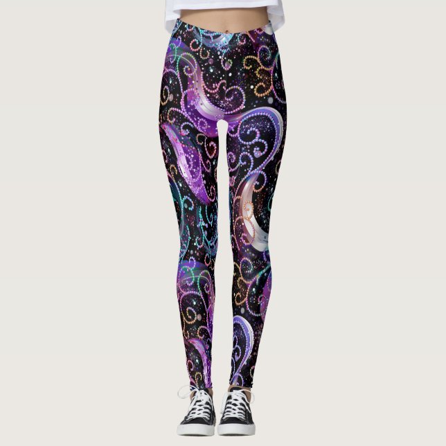 Candy multicfarbene Beads Leggings (Vorderseite)