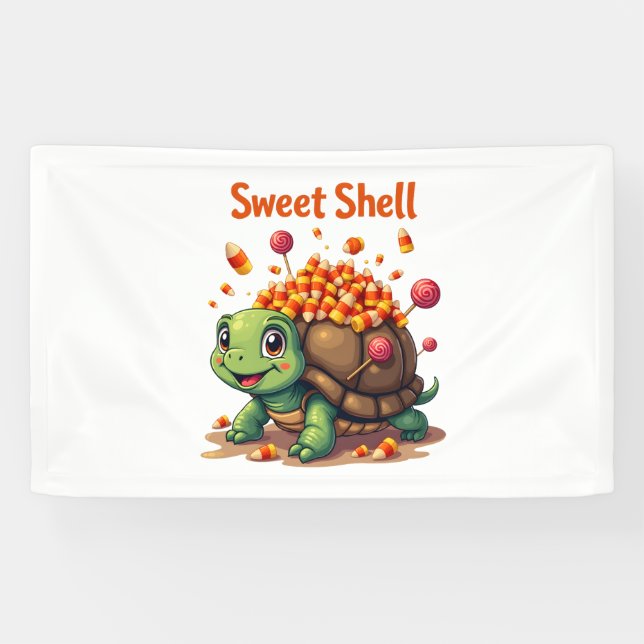 Candy Muschel Turtle Banner (Horizontal)
