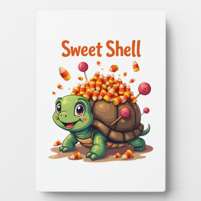 Candy Muschel Turtle Fotoplatte (Vorderseite)
