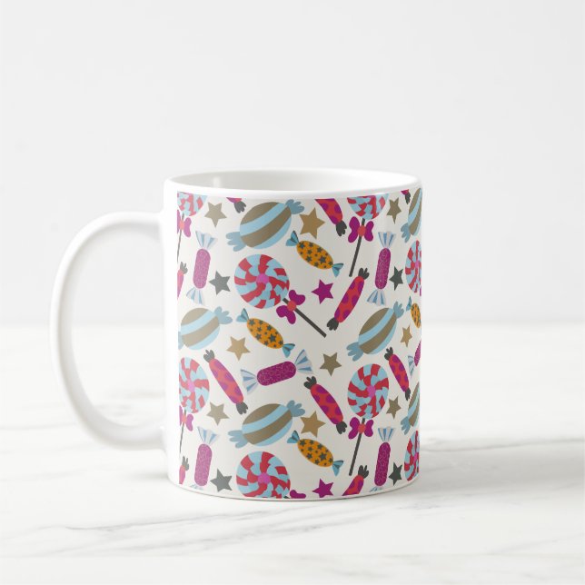 Candy-Muster | Lollenmuster | Lollipop 45 Kaffeetasse (Links)