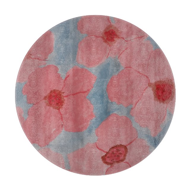 Candy Pink Blume Coppingboard Schneidebrett (Vorderseite)
