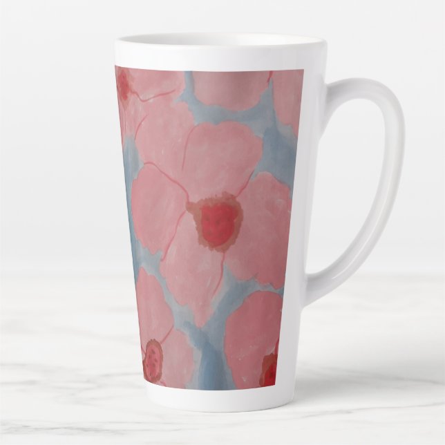 Candy Pink Blume Milchtasse (Rechts)