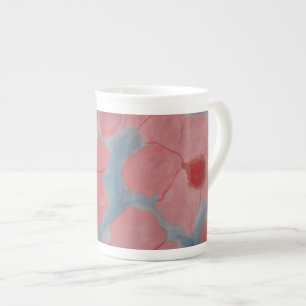 Candy Pink Blume Prozellantasse
