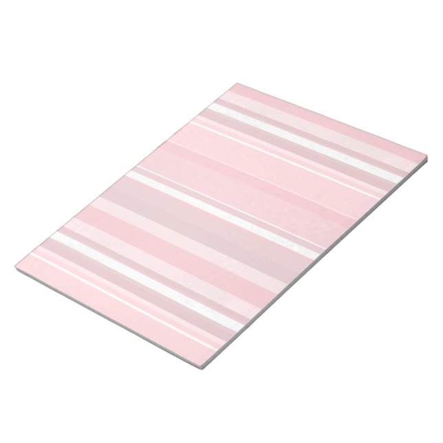 Candy Pink Stripes Notizblock (angewinkelt)
