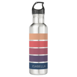 Candy Pink x Serene Blue Aesthetic Keychain Edelstahlflasche