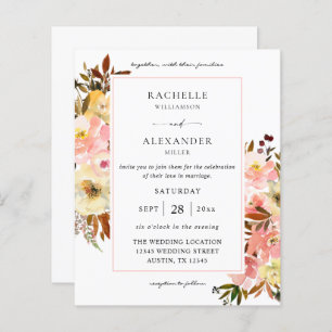 Candy Pink & Yellow Floral 2 Hochzeit