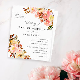 Candy Pink & Yellow Floral Wedding