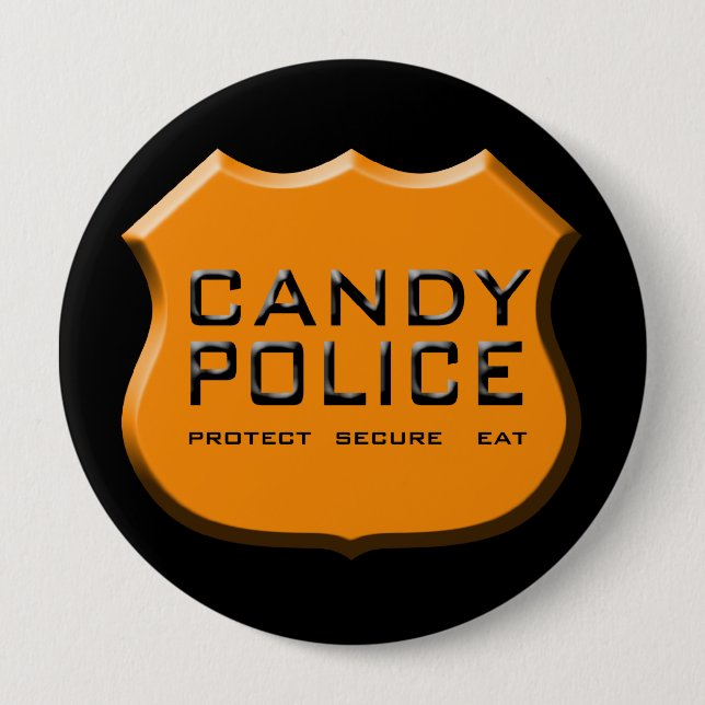 Candy Police Abzeichen Button (Vorderseite)