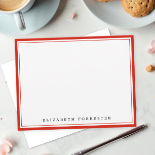 Candy Red Classic Doppelgrenzkorrespondenz Mitteilungskarte