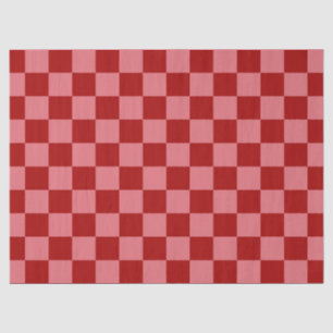 Candy Red und Candy Pink Checkerboard Seidenpapier
