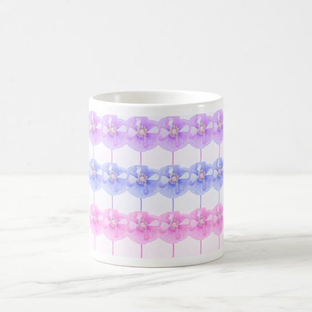 Candy rosa und violette Mohnblumen ... Tasse (Mittel)