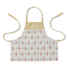 Candy Santa Christmas Pattern Wasserfarbenmonogram