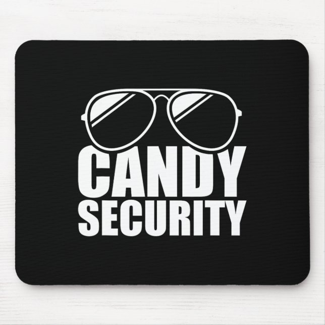 Candy Security Funny Easy Halloween Kostüm Erwachs Mousepad (Vorne)
