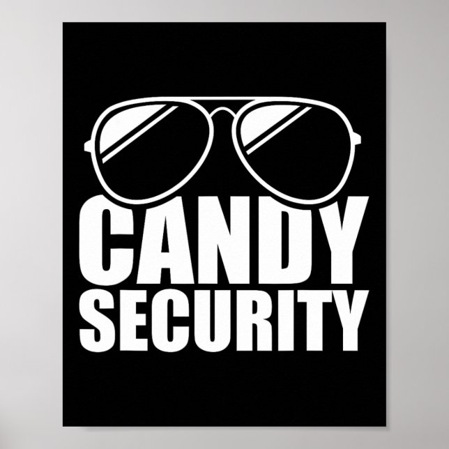 Candy Security Funny Easy Halloween Kostüm Erwachs Poster (Vorne)