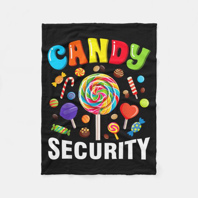 Candy Security Funny Halloween Costume  Fleecedecke (Vorderseite)