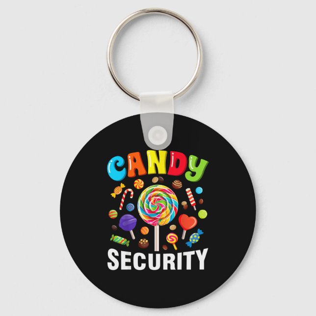 Candy Security Funny Halloween Costume  Schlüsselanhänger (Vorderseite)