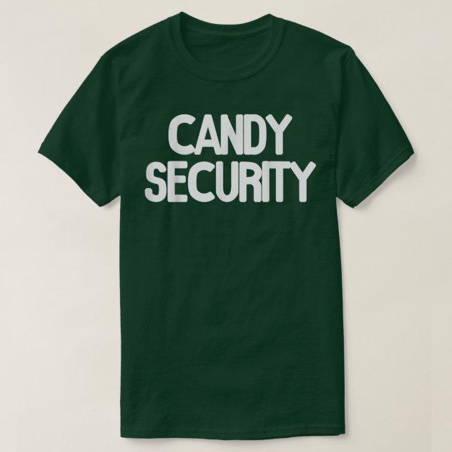 Candy Security Funny Halloween Eltern Kostüm 332 T-Shirt (Design vorne)